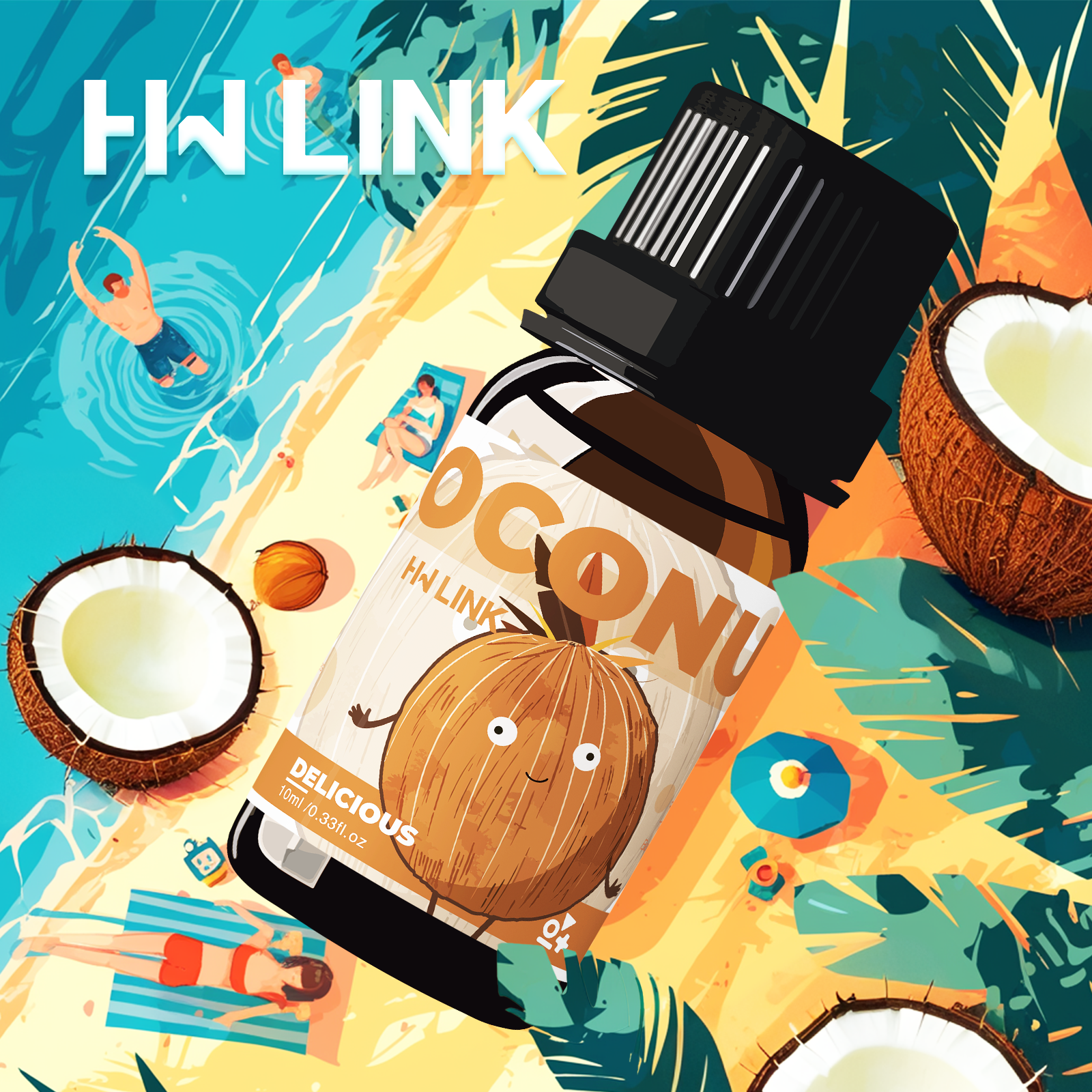 Perfume Fragrance Essence - 10ml Coconut Essential Oils Noix De