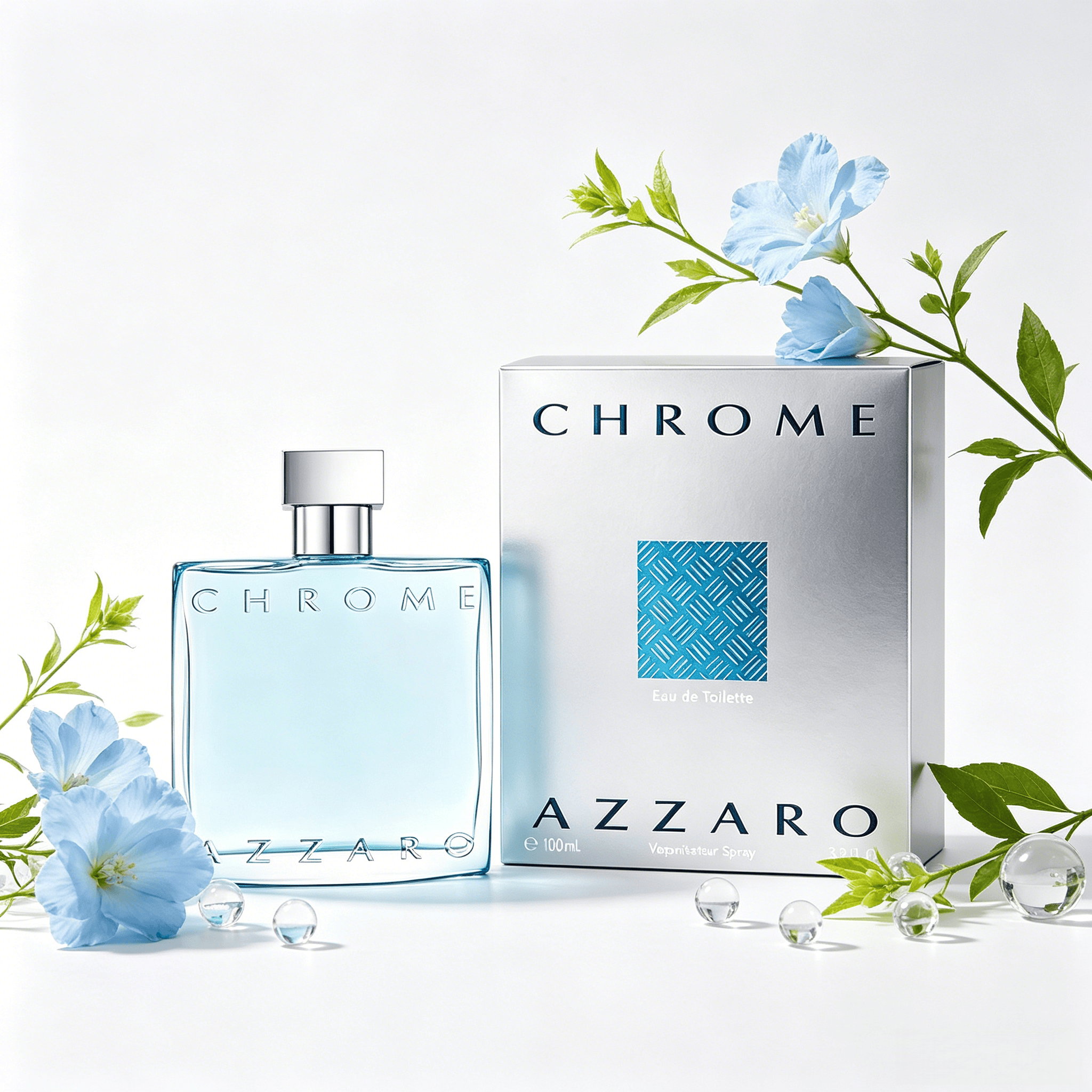 On Perfume & Fragrance Kota Bogor - Azzaro Chrome EDT 3.3oz, Luxury Men's