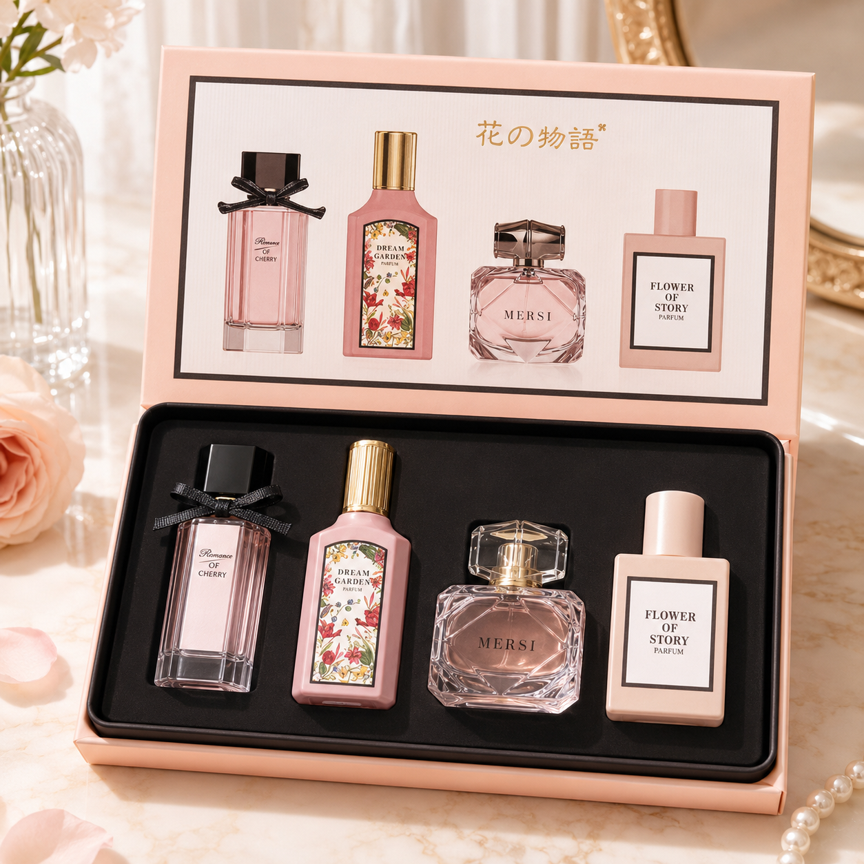 Perfume Fragrance Story - 4pcs Women Perfume Set Gift Box