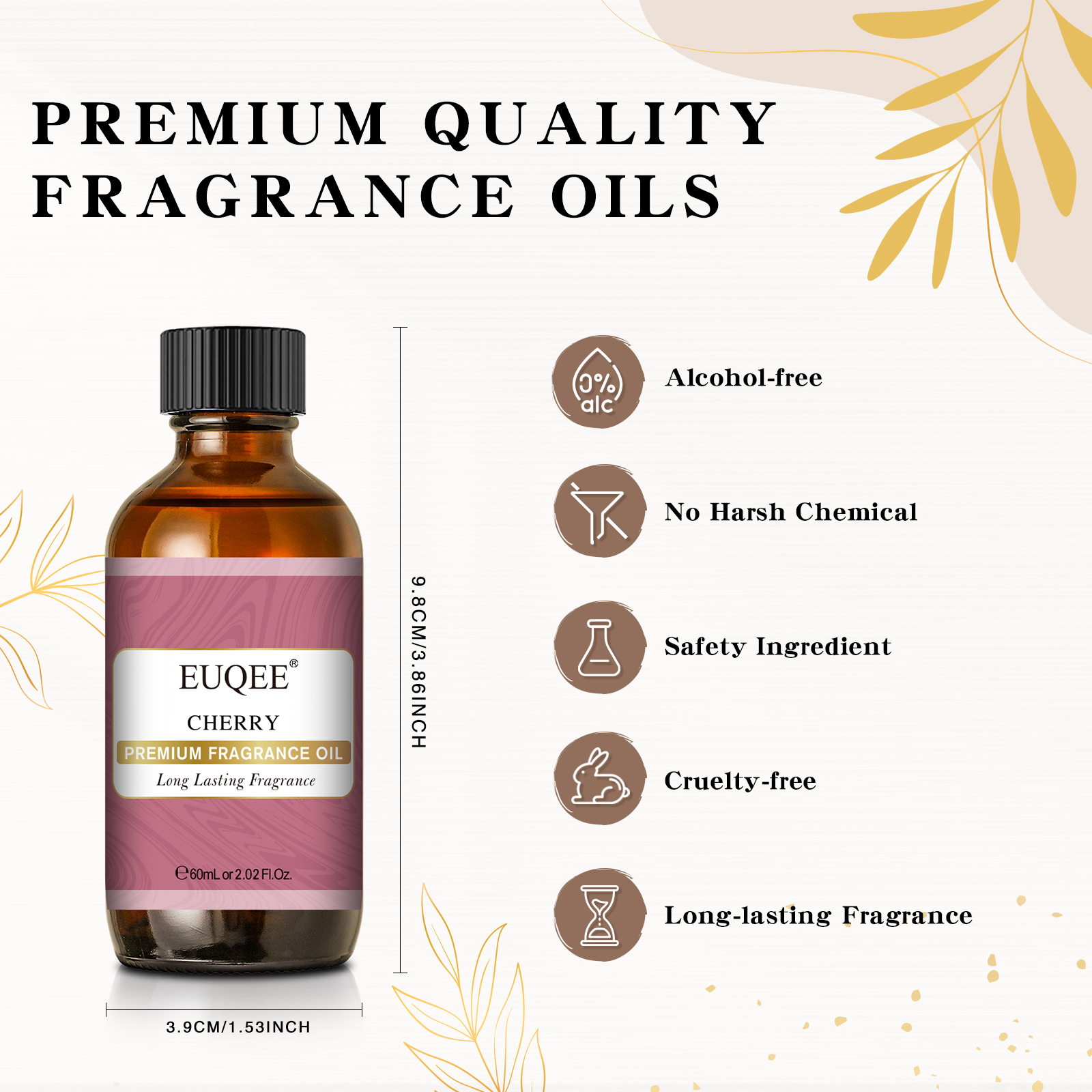 EUQEE 60ml Fragrance Oil with  - огляд і ціна Musk White Oil