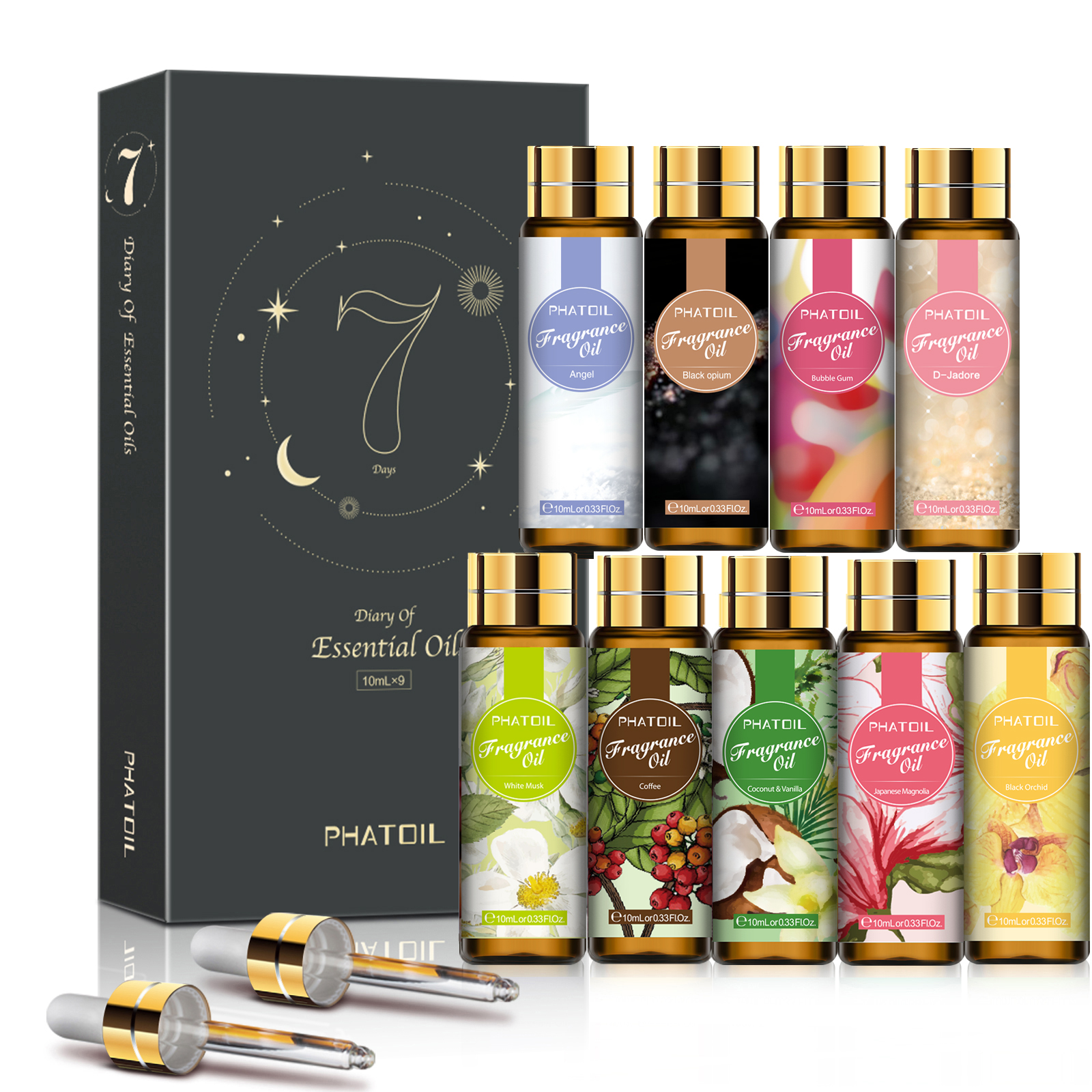 Phatoil 9pcs 10ml Fragrance Oi - огляд і ціна Musk White Oil