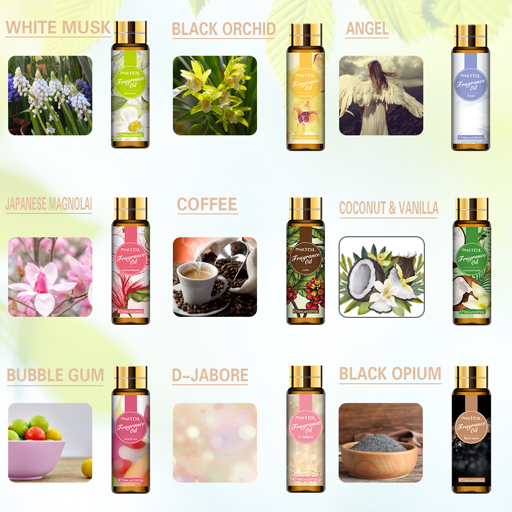 Phatoil 9pcs 10ml Fragrance Oi - огляд і ціна Musk White Oil