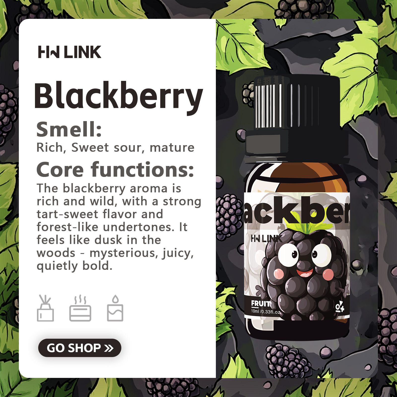Blackberry Essential Oil Black - огляд і ціна Fragrance-Oils Perfume