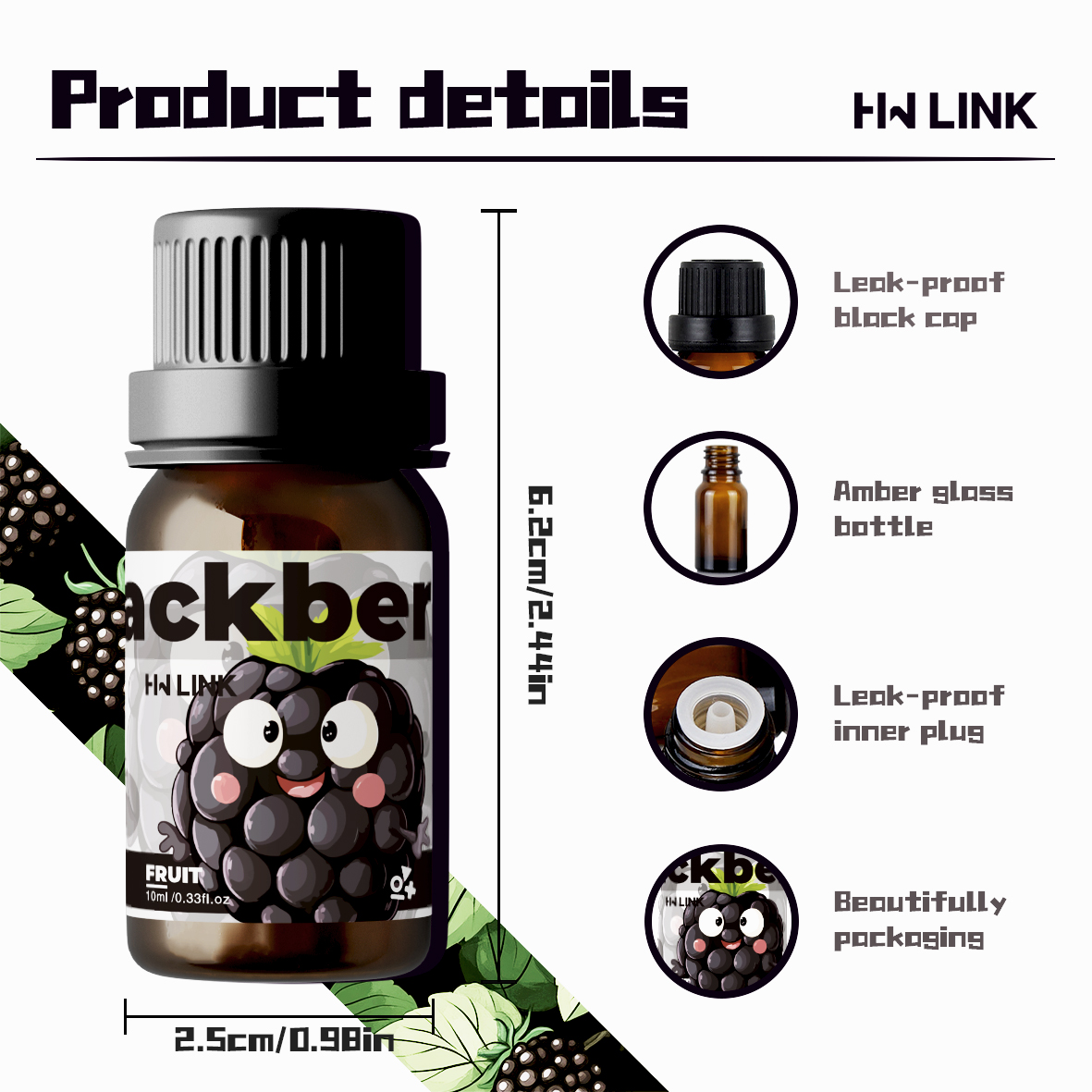 Blackberry Essential Oil Black - огляд і ціна Fragrance-Oils Perfume