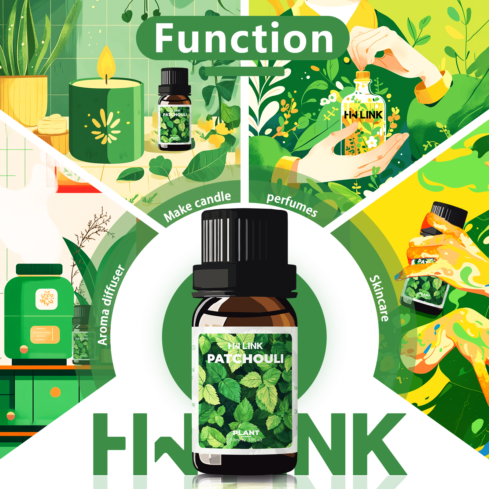 10ml Patchouli Essential Oils  - огляд і ціна Perfume Fragrance Essence
