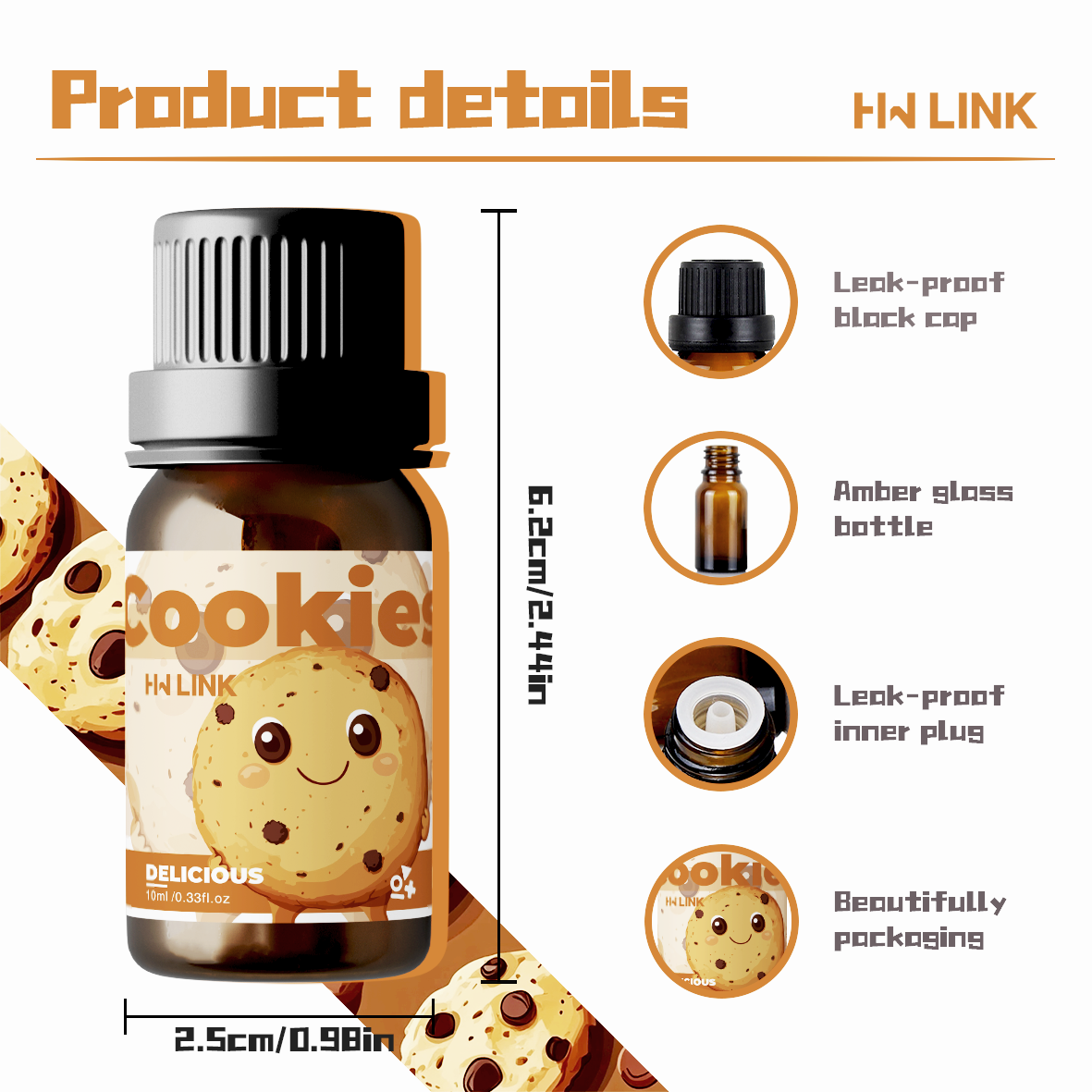 10ml Cookies Essential Oils Pe - огляд і ціна Perfume Fragrance Essence