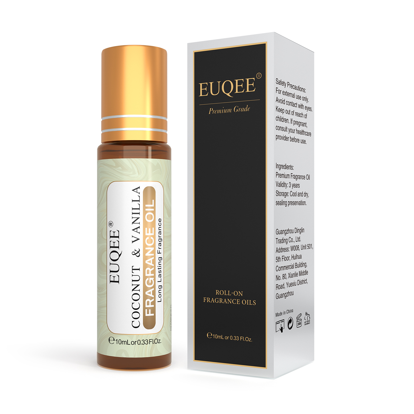 EUQEE 10ml Roller Fragrance Oi - огляд і ціна Musk White Oil
