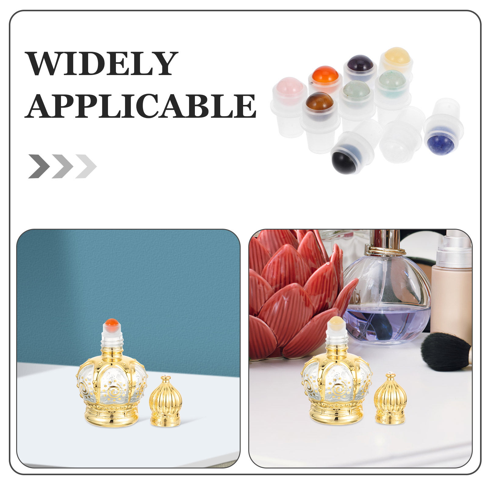10Pcs Jade Roller Ball Inserts - огляд і ціна On Perfume & Fragrance Kota Bogor