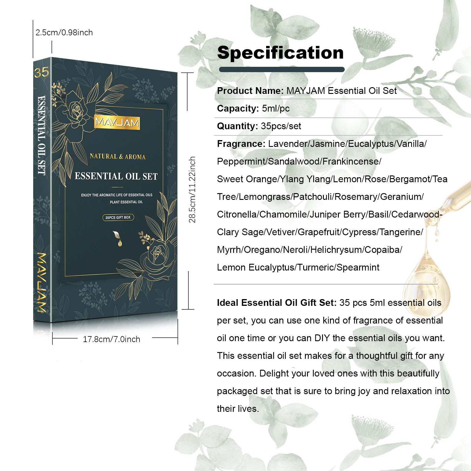 MAYJAM 35 Bottles Aromatherapy - огляд і ціна Perfume Fragrance Essence