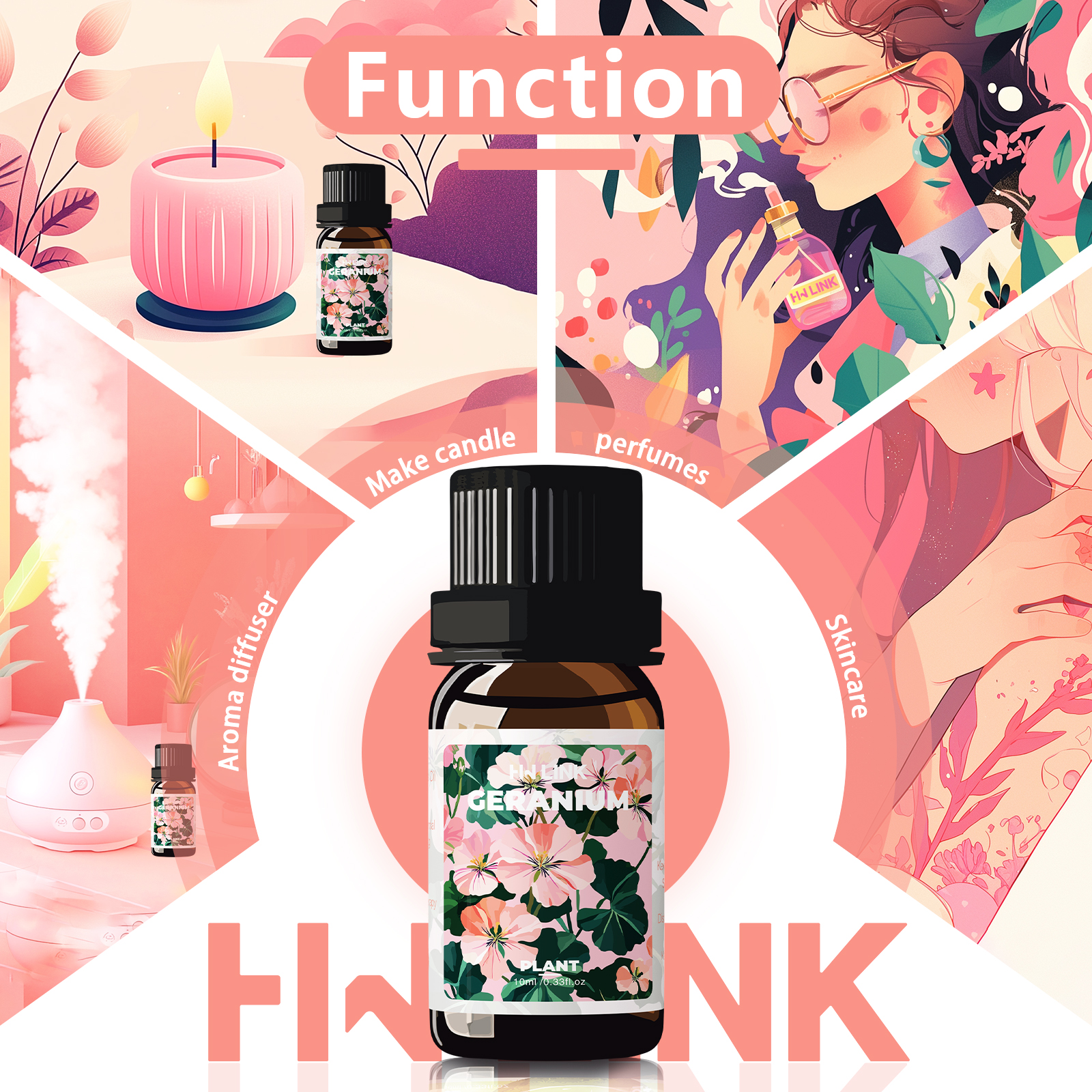 Geranium Essential Oil 10ml 10 - огляд і ціна Perfume Fragrance Essence