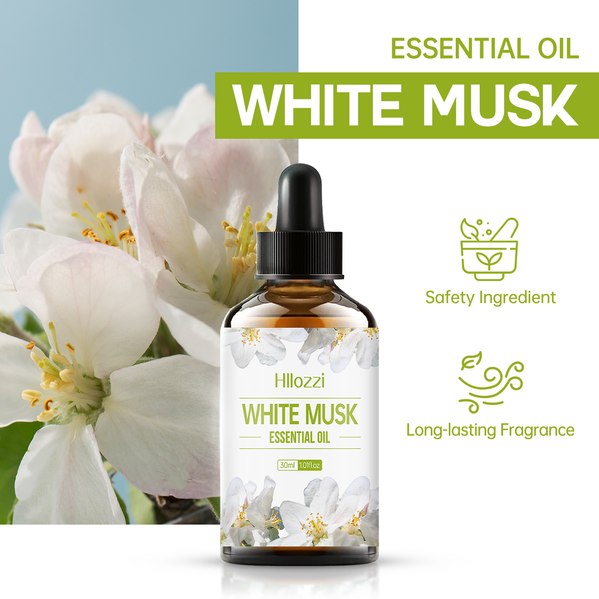 White Musk Essential Oil White - огляд і ціна Musk White Oil