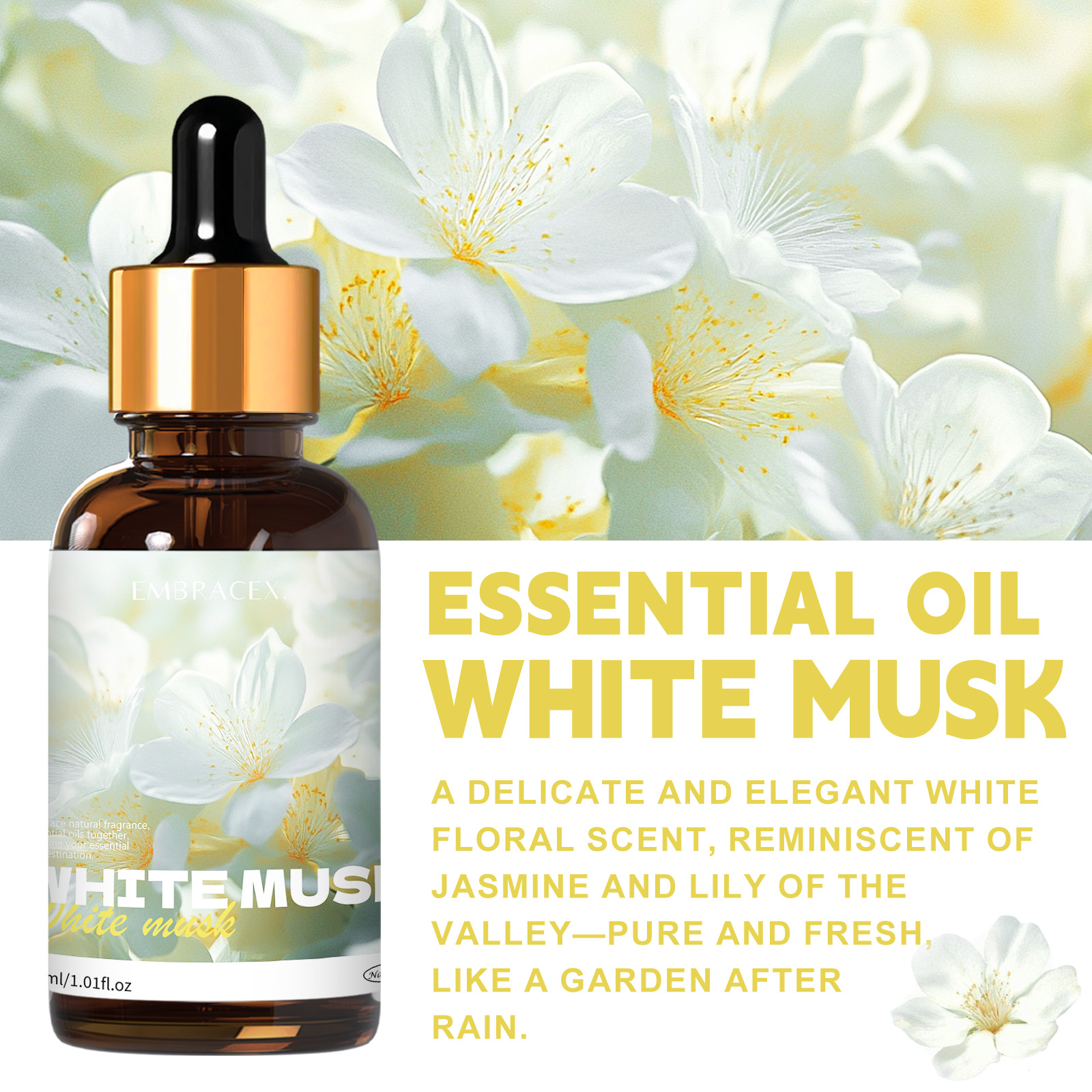 30ml White Musk Essential Oil  - огляд і ціна Musk White Oil