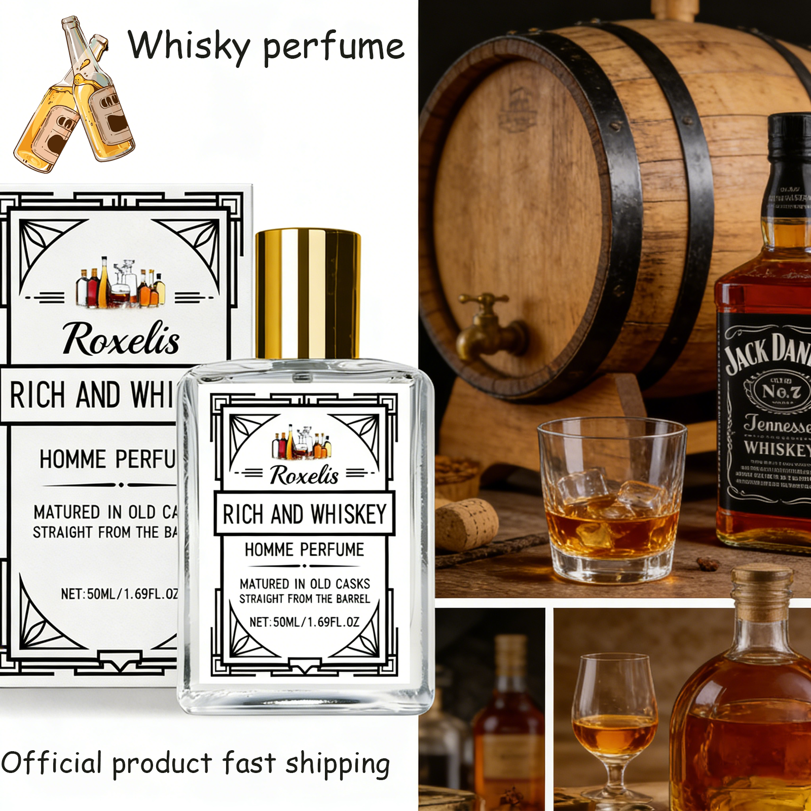 Roxelis 50ml Charm Whisky Men' - огляд і ціна Perfume Fragrance Tous
