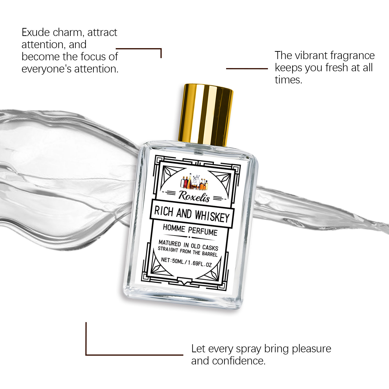 Roxelis 50ml Charm Whisky Men' - огляд і ціна Perfume Fragrance Tous
