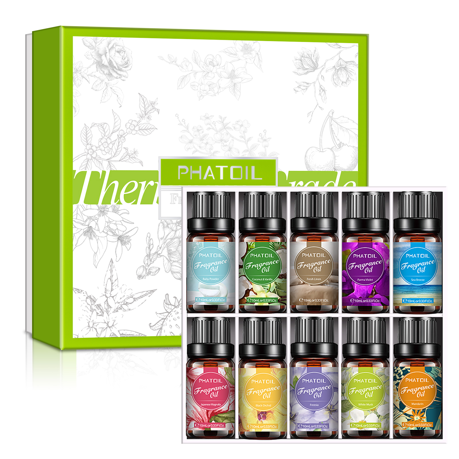 PHATOIL 10PCS Fragrance Oil Se - огляд і ціна Musk White Oil